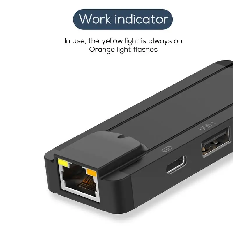 4 в 1 Ethernet RJ45 сетевой адаптер USB 3 0 концентратор LAN для iPhone/iPad Поддержка 10/100 Мбит/с