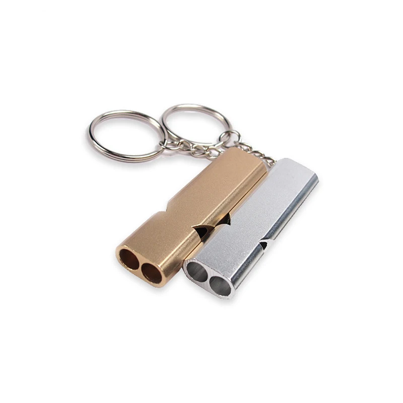 Аварийный свисток для выживания автомобильный брелок алюминиевый открытый