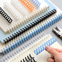 100pcslot 30 holes plastic loose leaf notebook paper link spiral circles ring book scrapbook album binding a4a5 office supplies