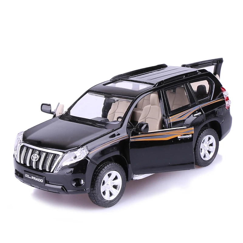 

NEW 1:32 1:24 TOYOTA LAND CRUISER PRADO Alloy Metal Car Model Toys With Pull Back For Kids Birthday Gifts Free Shipping