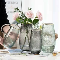 nordic home decoration glass vase transparent hydroponic vases for flower arrangements container terrarium wedding centerpiece