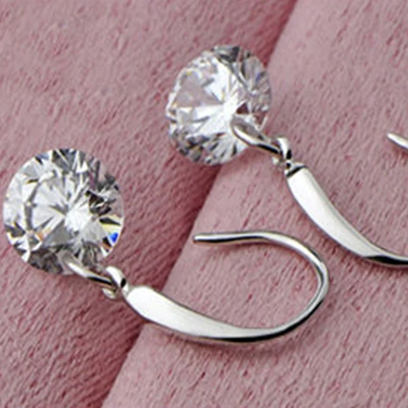 Классические Элегантные женские серьги с большой вспышкой кристаллами стразами