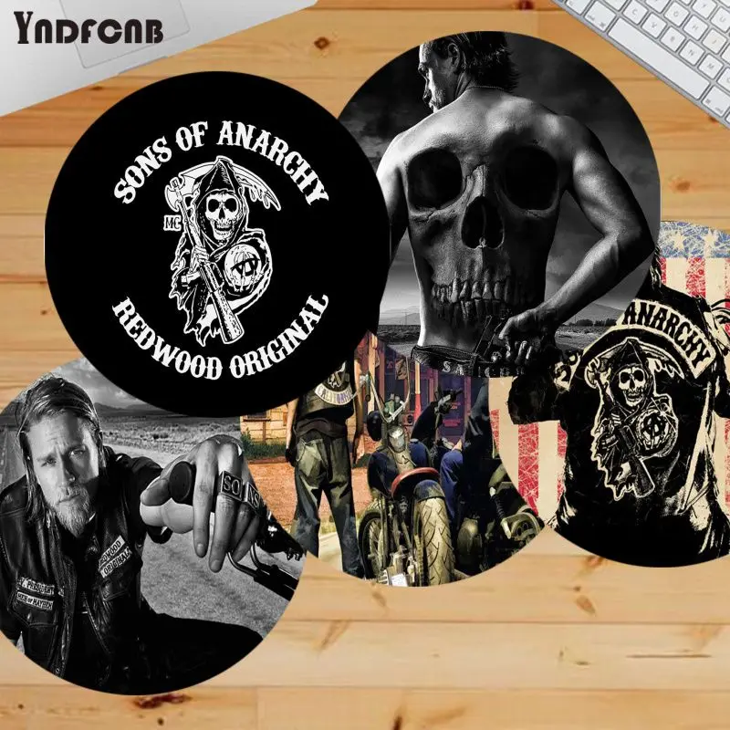 

YNDFCNB Лидер продаж, прочный резиновый коврик для мыши с изображением американских ТВ, Sons of анархии, игровой коврик для мыши, коврик для ПК, ноу...