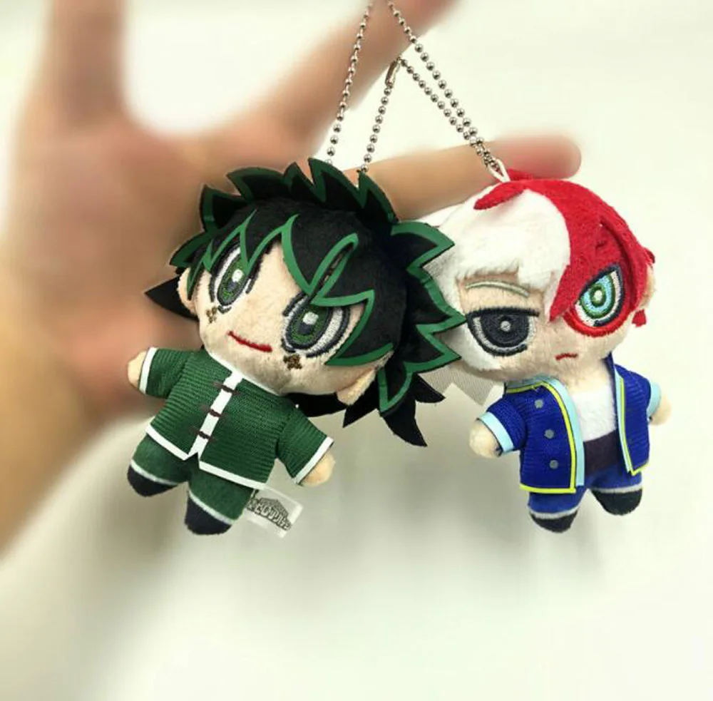 4-15 см My Hero Academy Bakugou Katsuki Todoroki Shoto Midoriya Izuku плюшевый брелок брошь значок с мешком фигурка игрушка TYQQ