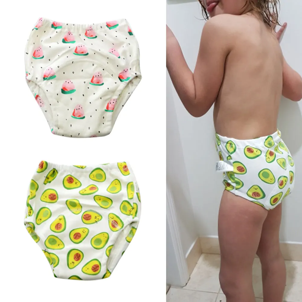 

1 PC Cute Baby Potty Training Pants Nappies For Toddler Boys Girls Cotton Cloth Diapers Panties Washable Reusable 6 Layers Crotc