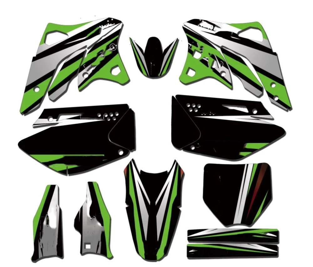 Графические и Фоновые наклейки наборы для Kawasaki KX250F KXF250 2006 2007 2008 KX 250F KXF 250 |