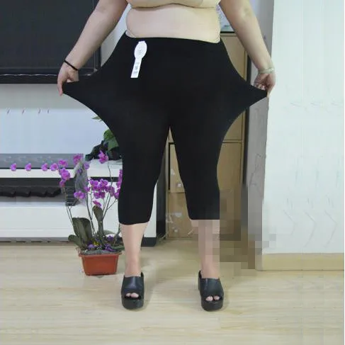 Женские Брюки-Капри 2020 летние и осенние леггинсы большого размера 8XL из модала