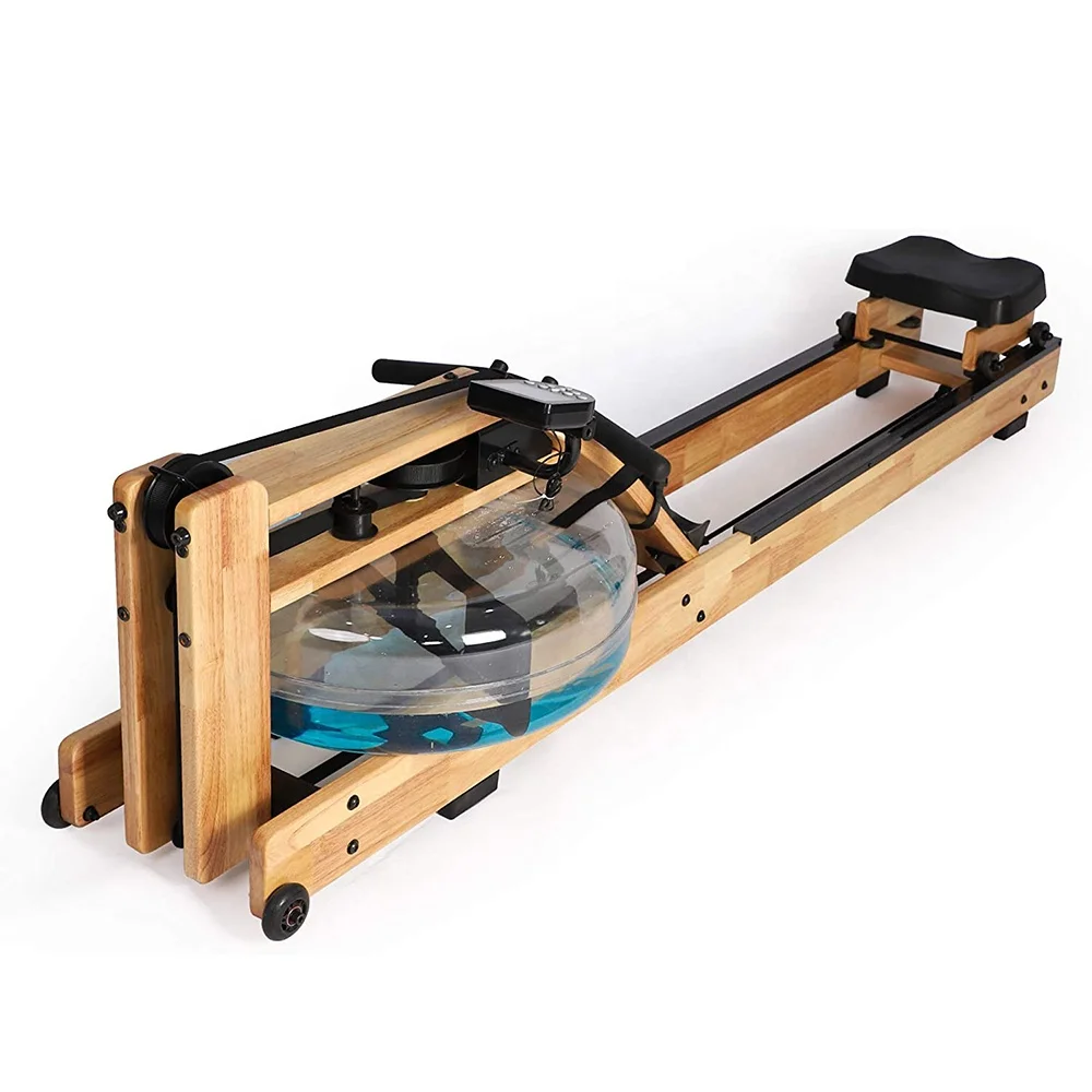 

Gym Equipment Wooden Frame Home Cardio Exercise Wood Water Rowing Machine Bodystrong Fitness