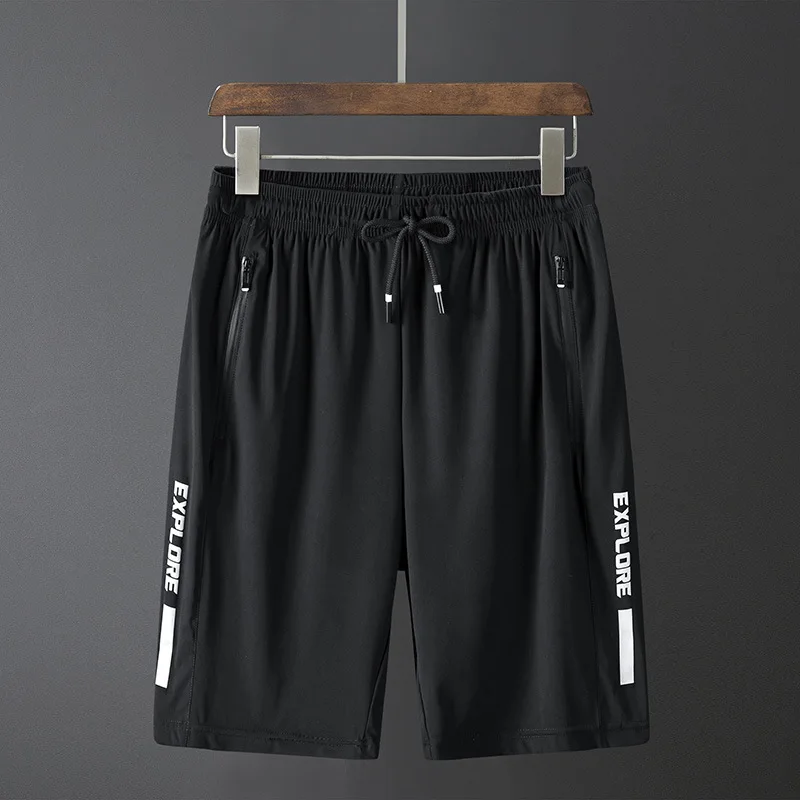 

Breathable Ice Silk Shorts Men's New 2021 Summer Stretch Large Air Conditioning Pants Sports Fast Dry Men's Beach Pants 7427