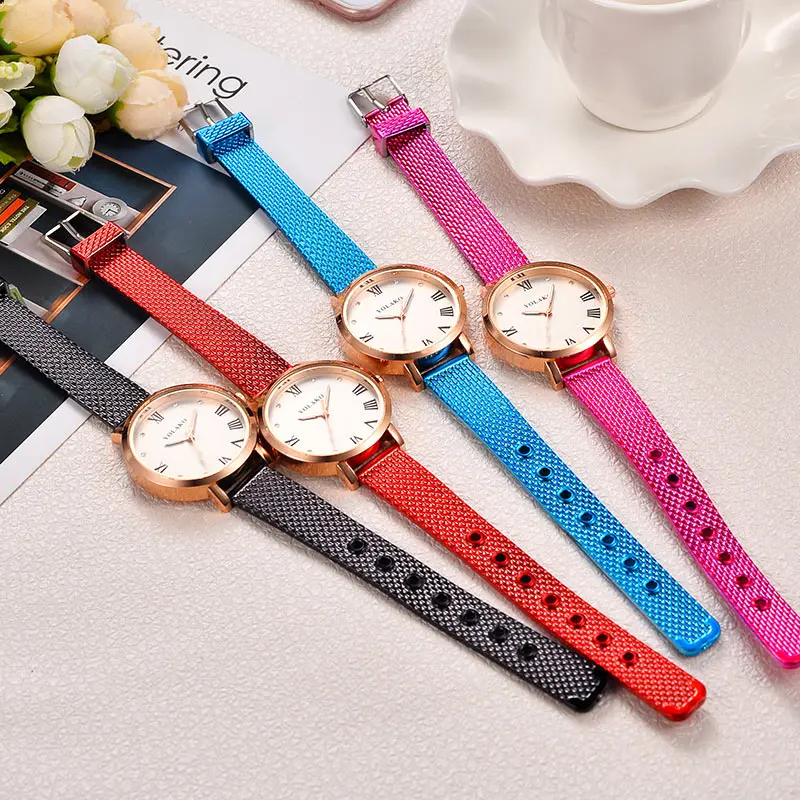 2020 модные наручные часы для женщин стильные повседневные Простые пряжки золотые