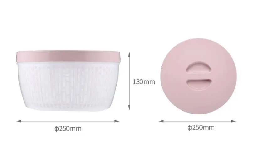 round Пластиковый для хранения еды коробка с Drainer корзина холодильник сохранение герметичный контейнер для морозильной камеры органайзер для хранения на кухне - Цвет: round