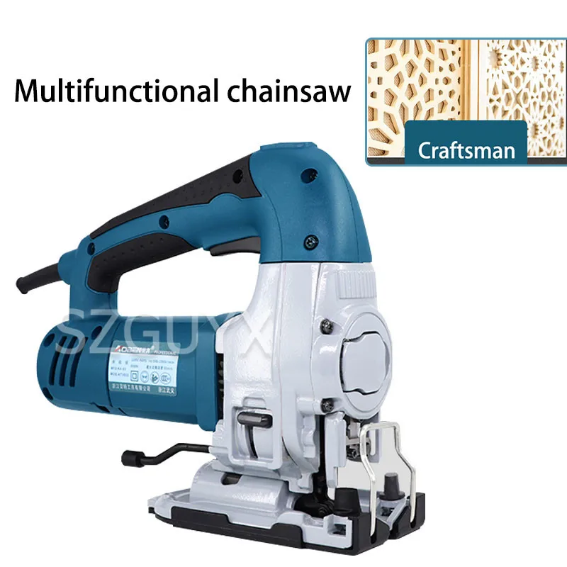 220V маленький ручной кривая пила Многофункциональный деревообрабатывающий