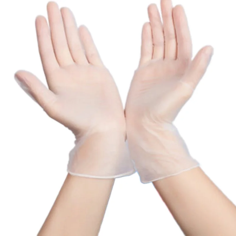 

100 шт./коробка, одноразовые перчатки из ПВХ