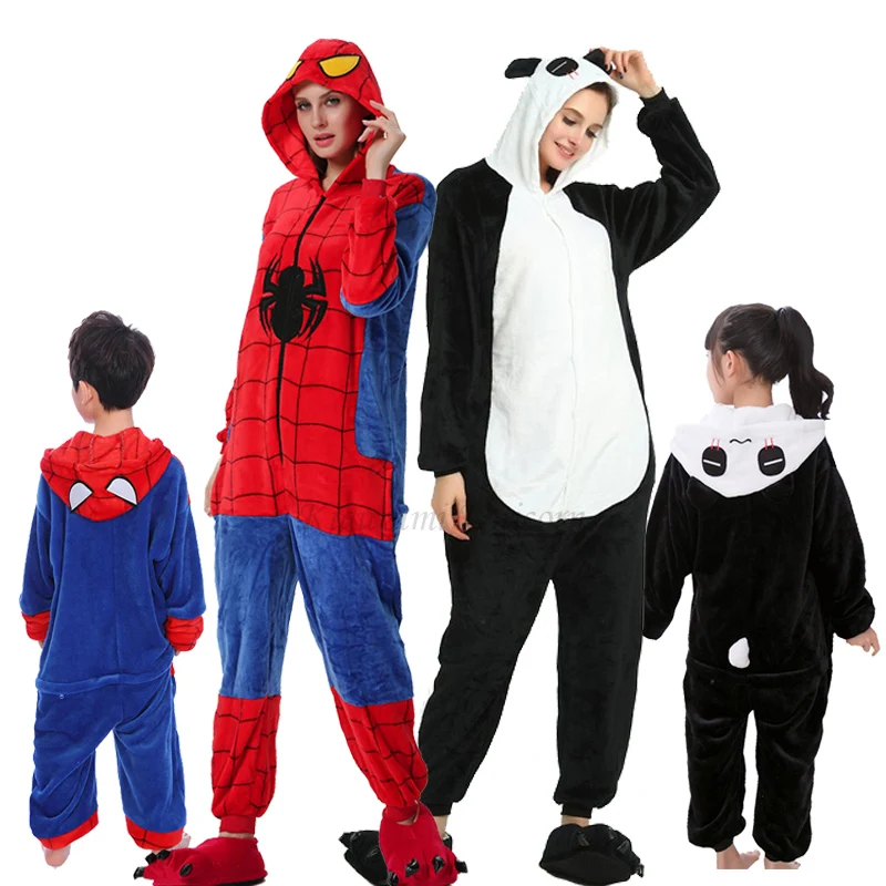 Женские пижамы кигуруми в виде единорога детские женские панды для взрослых