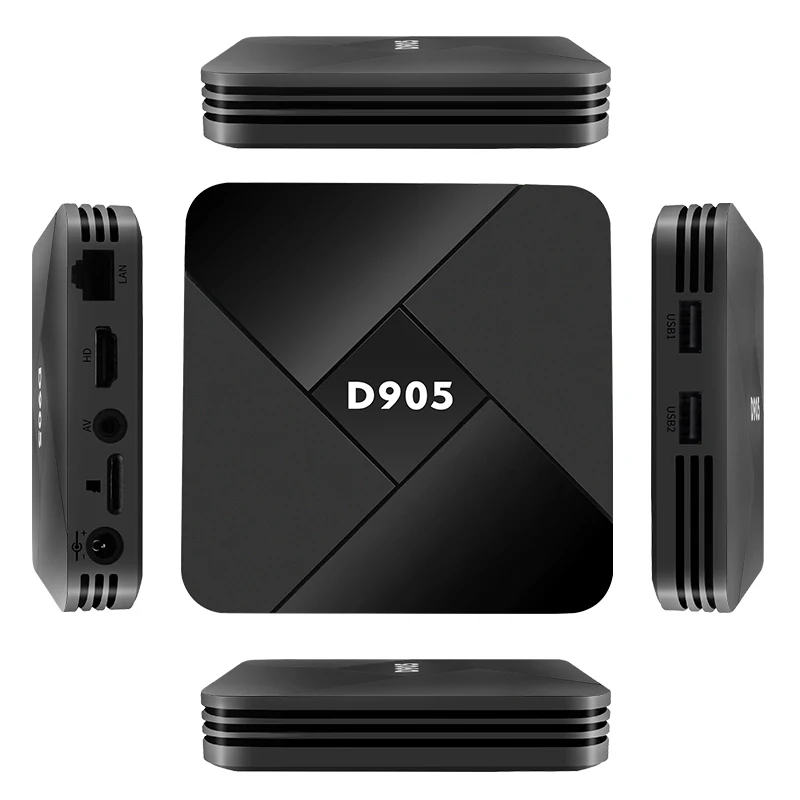 ТВ-приставка Android D905 4 + 32 ГБ 4K H.265 Amlogic S905 Wi-Fi 2 ГГц | Электроника