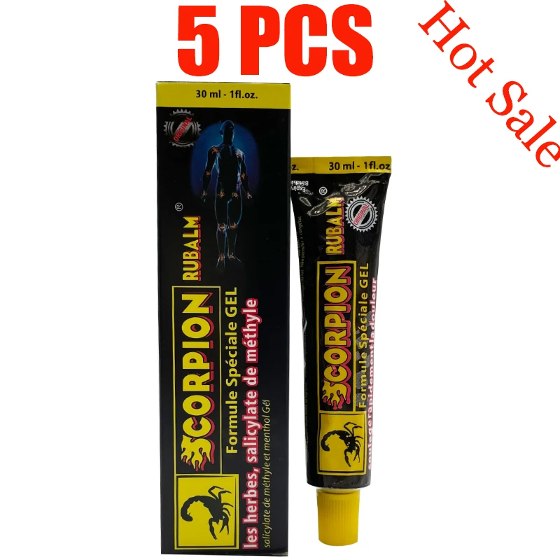 Мазь скорпиона 5 шт. 30 г/тюбик сильное эффективное снятие мышечной боли головная