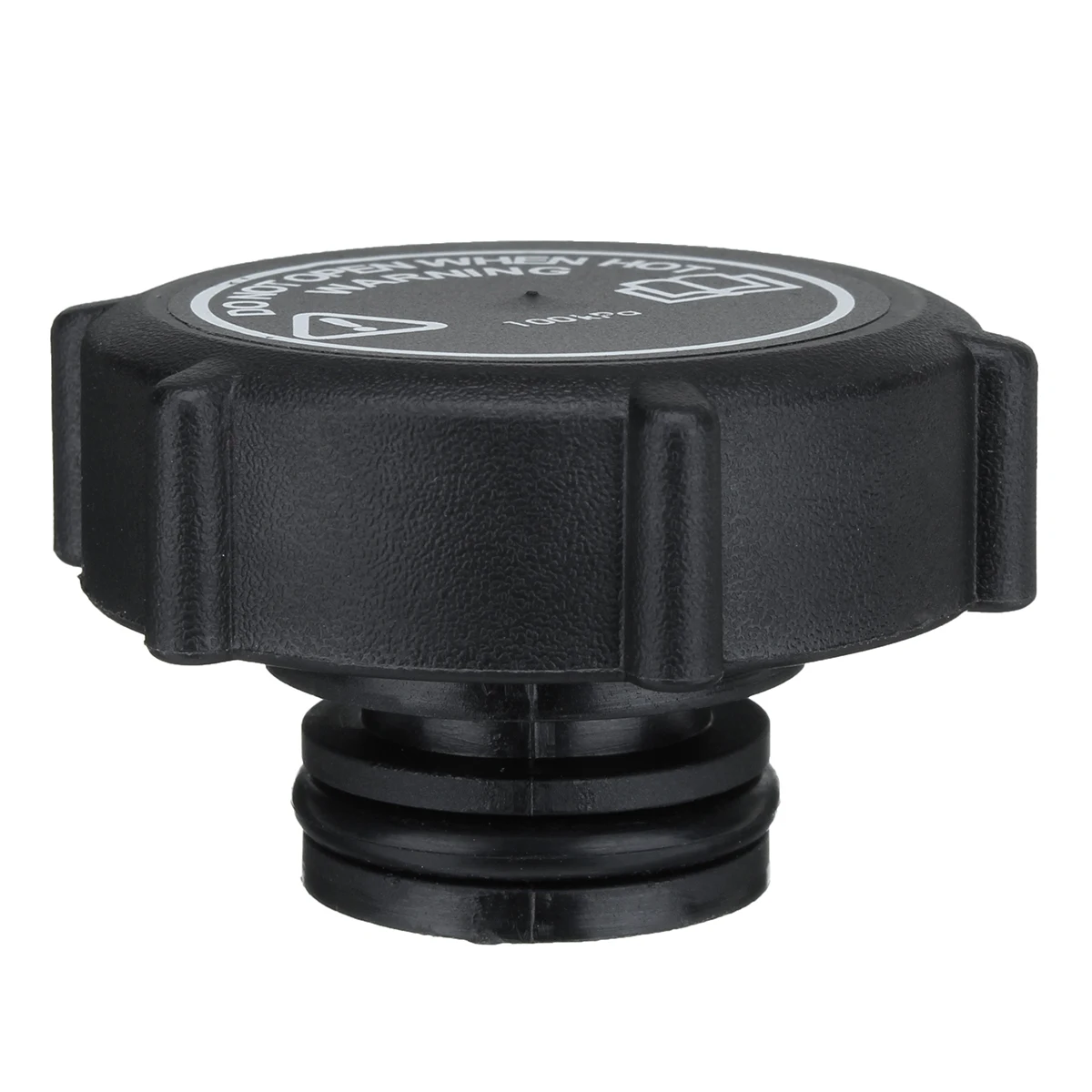 Черная новая пластиковая крышка расширителя/нагревателя охлаждающей жидкости