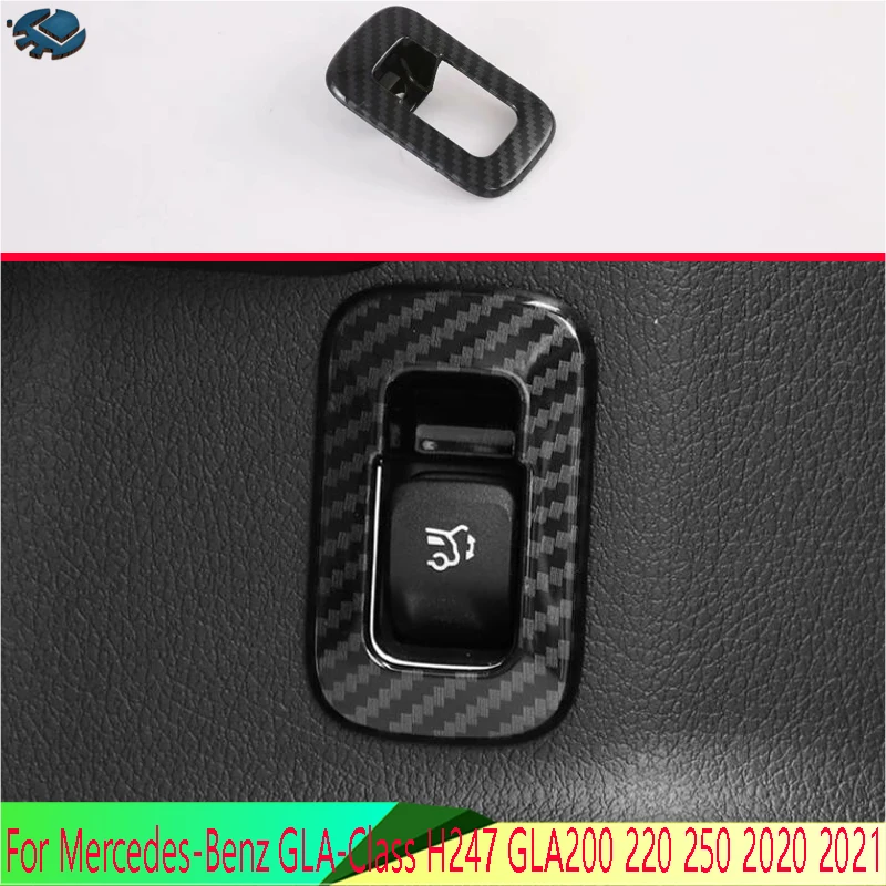 

Крышка для задней двери Mercedes-Benz GLA-Class H247 GLA200 220 250 2020 2021 из углеродного волокна, кнопка переключателя, панель управления
