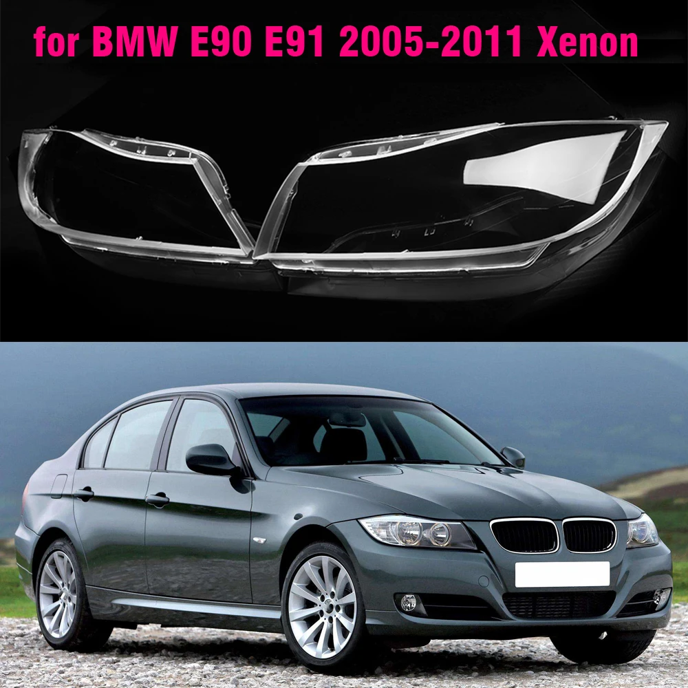 Автомобильный Крышка для линз передних фар ксенон BMW E90 E91 3 2005 2006 2007 2008 прозрачный |