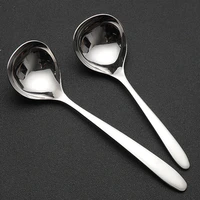 stainless steel mixing spoon multifunctional anti scald soup spoon long handle ladle for kitchen supplies