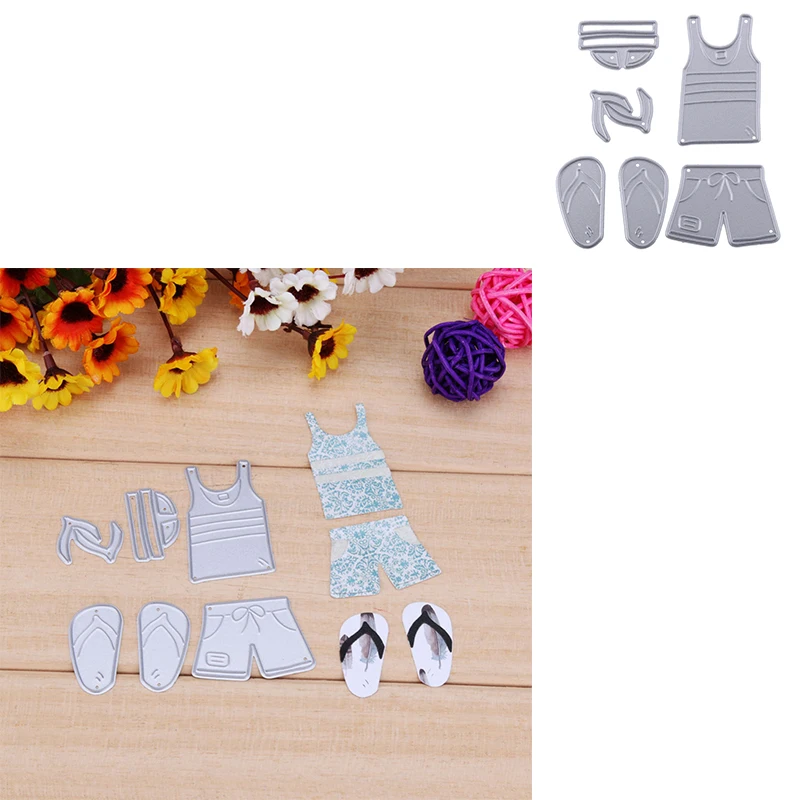 

metal cutting dies mold tops shorts slipper diy Scrapbook paper craft knife mould blade punch stencils dies embossing dies