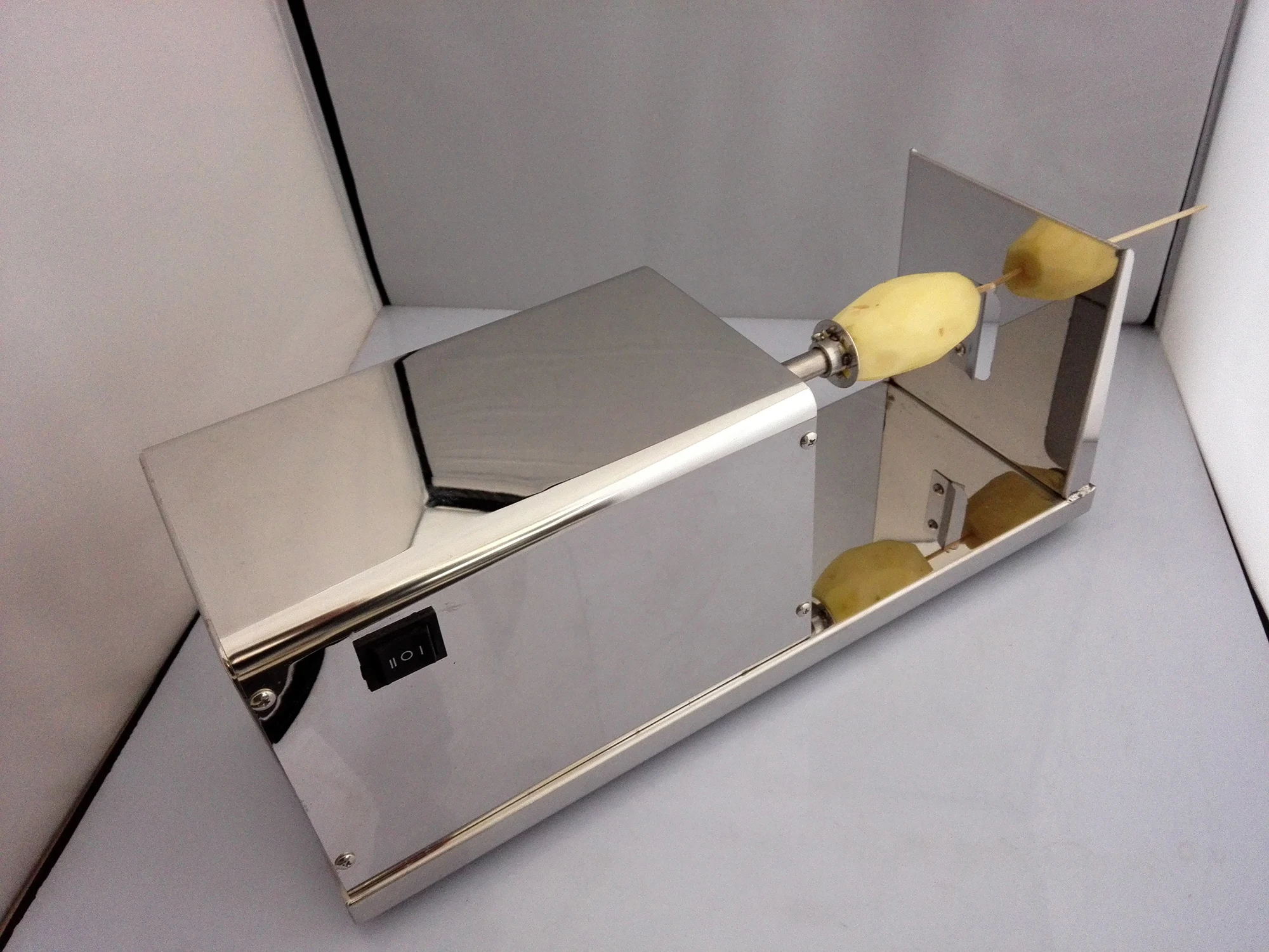 値段 電気トルネードポテトマシン、ポテトスパイラル切断機、ポテトカッターマシン/ポテトチップス機