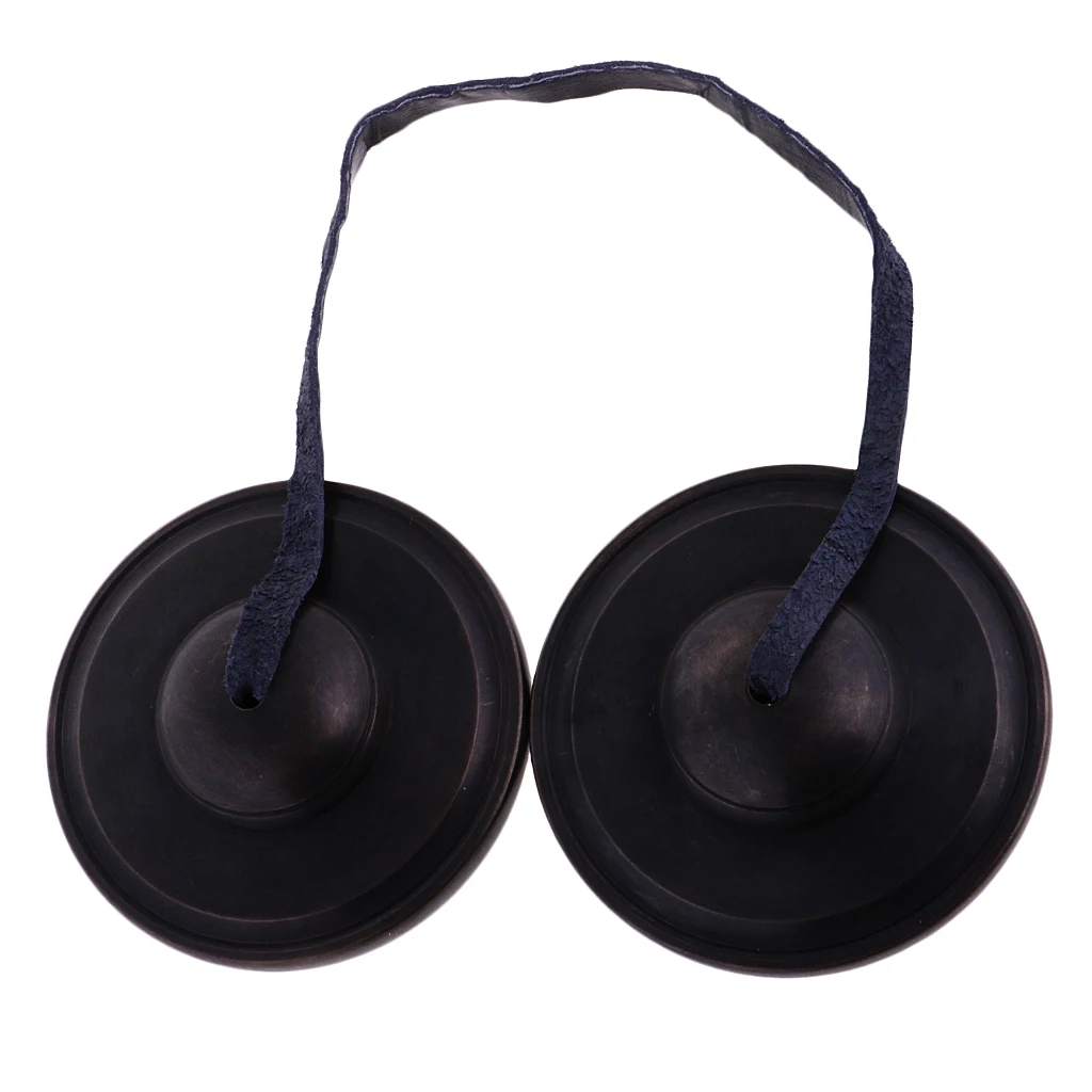 Tibetan Handmade Yoga Meditation Om Tingsha Bell Chimes Cymbal 3 Inches Plain