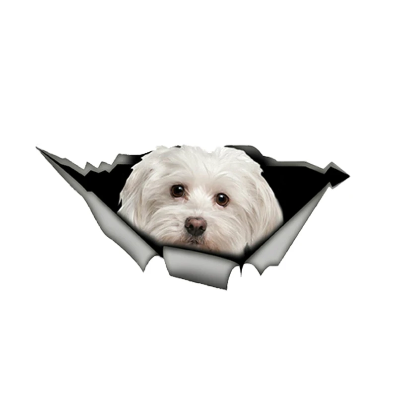 Наклейки для автомобиля прекрасный Мальты Pet декоративная собака