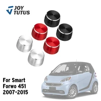for benz smart fortwo 451 2009 2014 2pcs car steel dial lamp switch cover wiper gear cap decorative sticker car styling