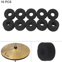 10pcslot black cymbal felt pads thickened protection hi hat stand felt pad percussion accessories kit for cymbal