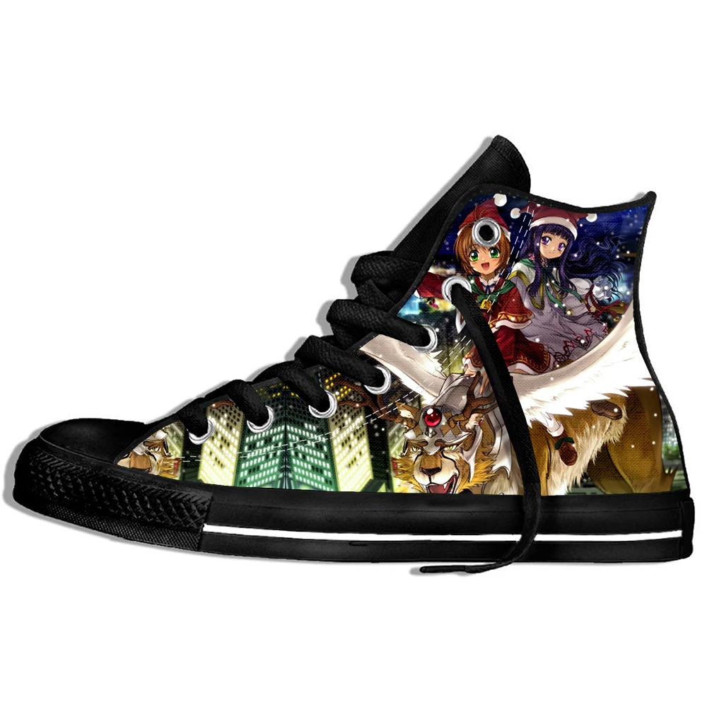 Прогулочные парусиновые ботинки обувь дышащая аниме кардкоптер сакуры