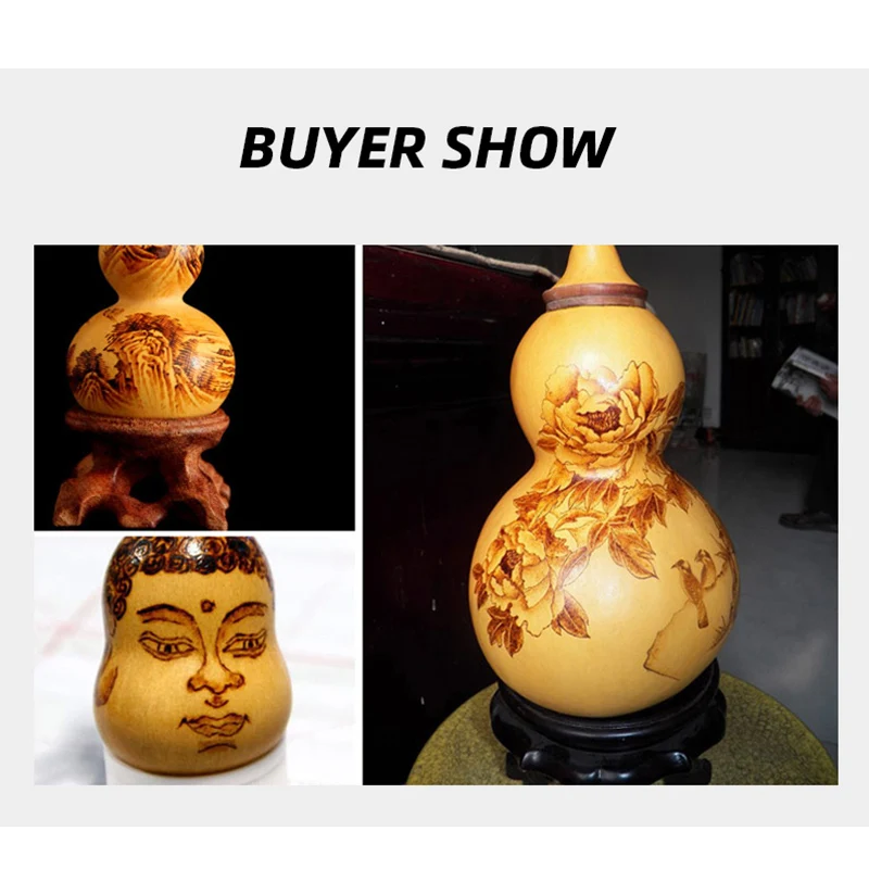 Электрический паяльник Temp Отрегулируйте дерево тиснение горящая резьба