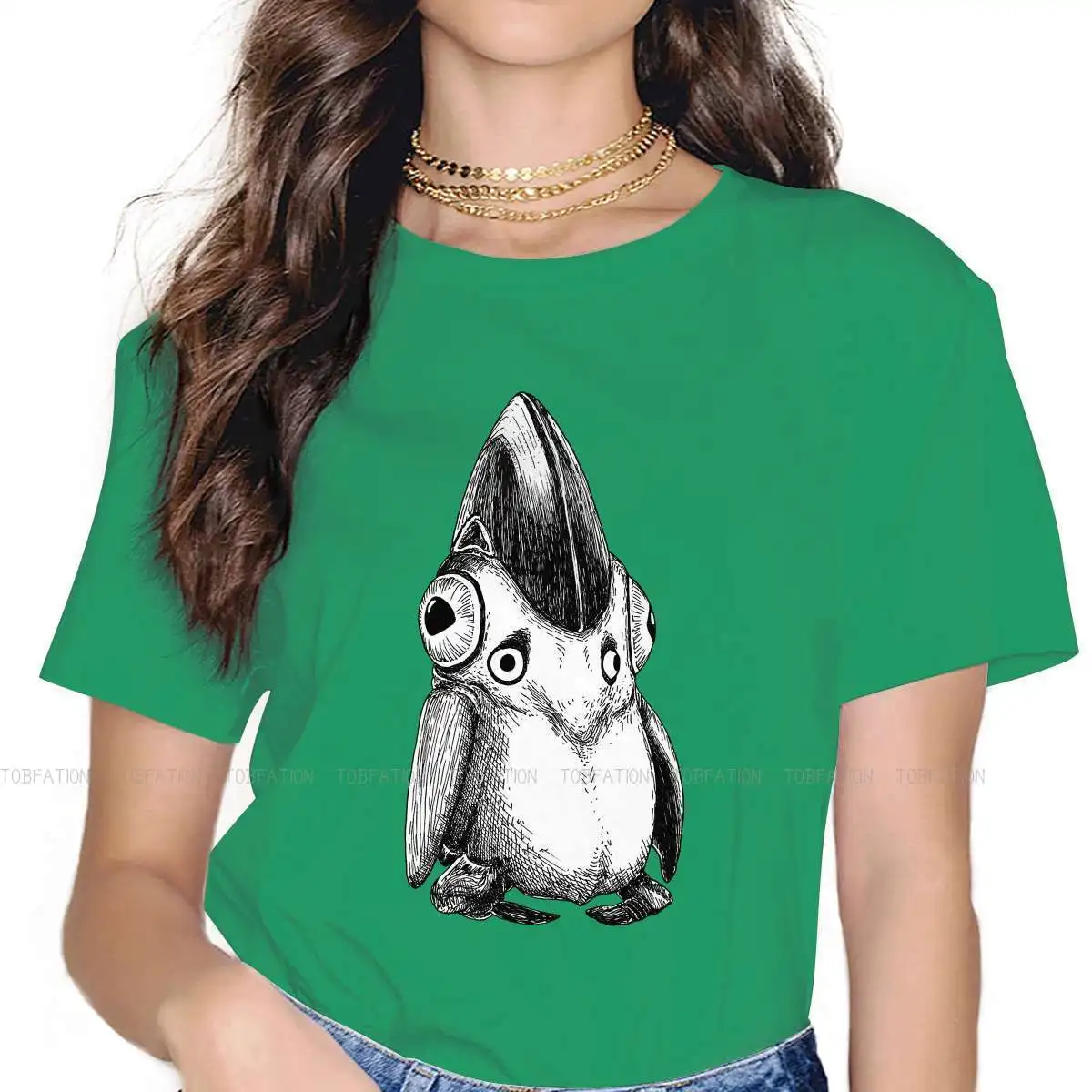 

Pengwing O Collar TShirt Subnautica Fabric Basic T Shirt Woman Tops Individuality Hot Sale