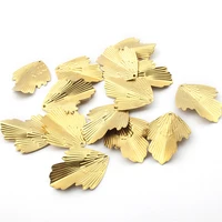 20pcs new charms raw brass leaves leaf charms pendant for handmade earrings hanging jewelry findings making