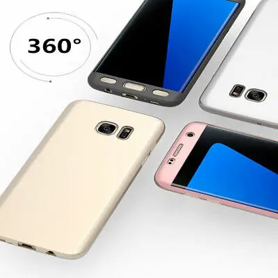 360 Front + Back With Tempered Glass Full PC Hard Case For Samsung Galaxy S7 S6 Note 5 4 3 J5 J7 A3 A5 A7 2017 Cover Phone Cases |