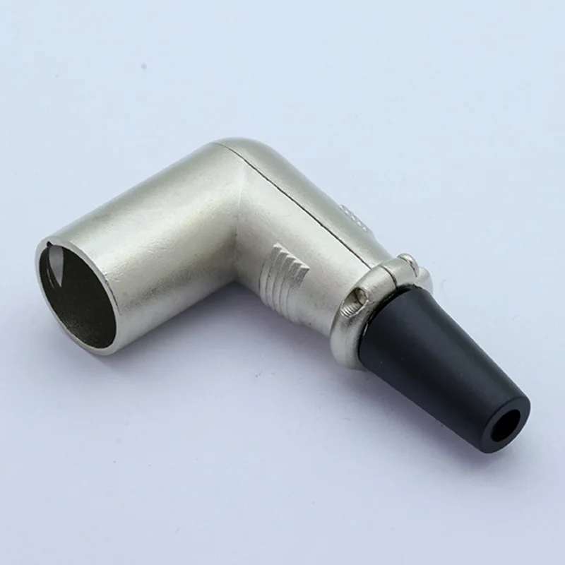 10 шт./лот 3 Pin XLR прямоугольный разъем штепсельная вилка XLR микрофон микрофонный кабель пайка 90 градусов разъем провода