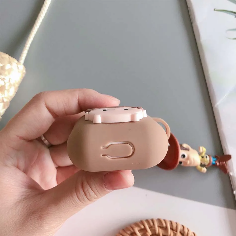 Для Apple AirPods 1 2 мягкий силиконовый защитный чехол милый мультфильм Bluetooth для