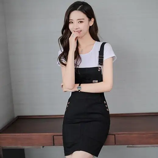 2020 летние Для женщин платье из джинсовой ткани Открытое без рукавов на