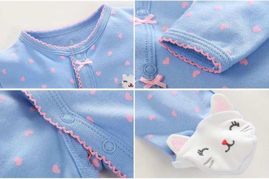 

Bebes pajamas baby clothes infants boys pajamas overalls jumpsuits bebes winter clothing cotton newborn girls clothes 3M-12M