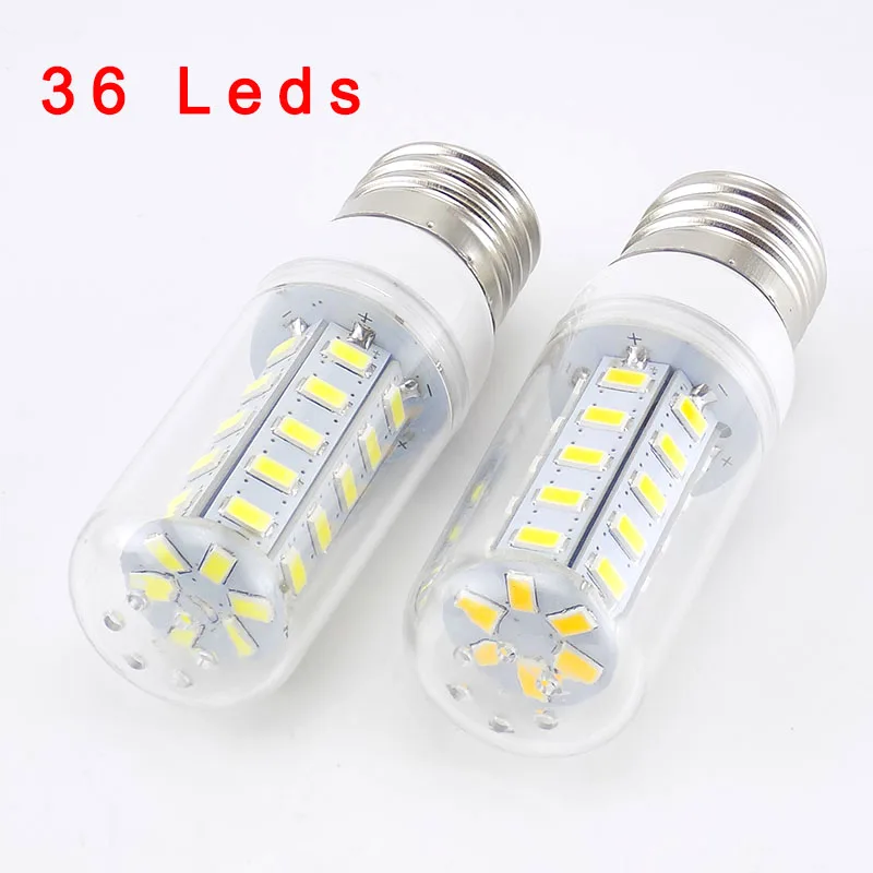 

36 LED 220v E27 Corn Bulb Light bombilla ampoule Lamp warm white 5730 Candle Lights Bombillas Desk Home Lampada Ampoule lighting