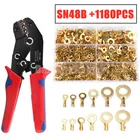 1180 шт., обжимные клеммы для кабелей