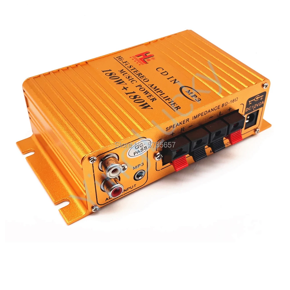 Миниатюрный усилитель мощности Arcacde 180 вт + MP3 hi fi стерео музыкальный с кабелем для