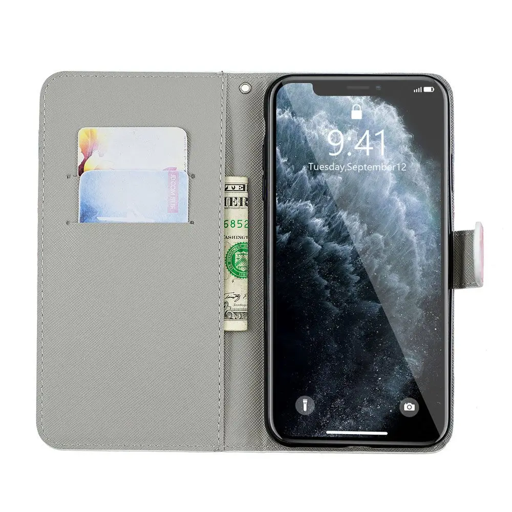 Цветной кожаный чехол Чехлы для samsung Galaxy S10 S9 S8 плюс S7 край J3 J5 J7 2017 A6 A8 2018 A10 A20 A30 A40 A50