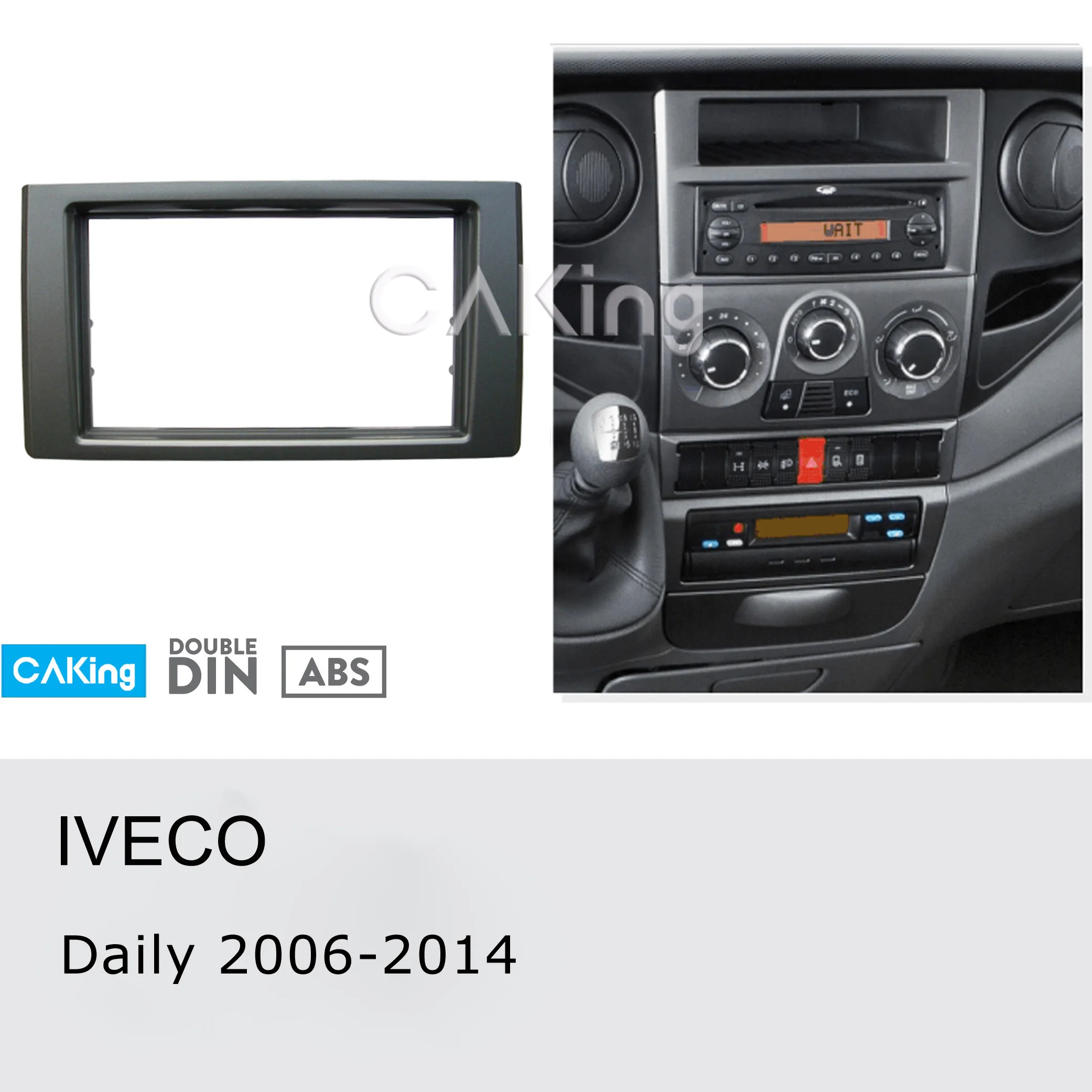 Двойная Din Автомобильная панель Fascia ДЛЯ IVECO Daily 2006 2014 комплект для установки