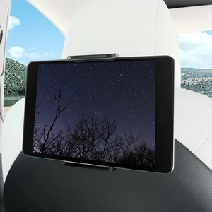 for tesla model 3 y rear seat phone holder with hook storage bag car interior accessories smartphone holder black accessories free global shipping