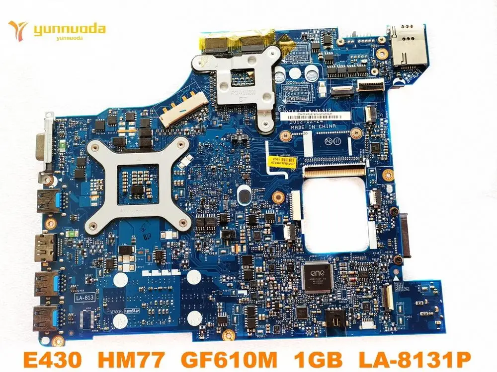 Оригинальный Для Lenovo E430 Материнская плата ноутбука HM77 GF610M 1 ГБ LA-8131P испытанное