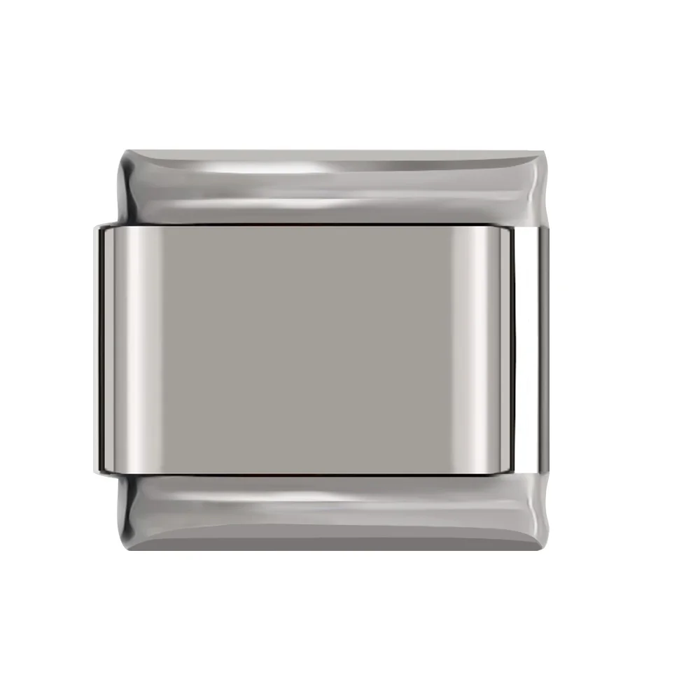 Silver Hapiship 9 мм ширина Маргаритка Сердце цветок бабочка крест зеленый браслет с итальянскими подвесками нержавеющая сталь ювелирных изделий DJ01 - Окраска металла: Silver