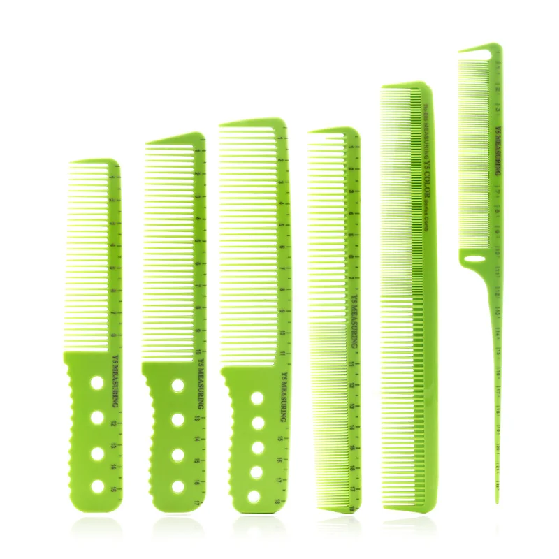 

Professional Hair Stylist Barber Cutting Comb ABS Material Heat Resistant Measuring Scale Marker Hair Comb