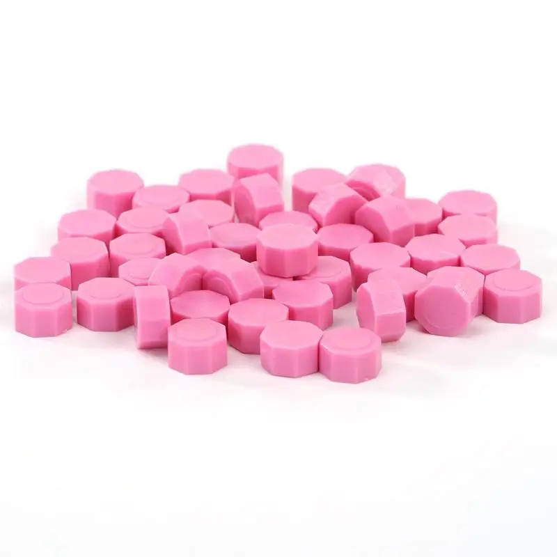 F100Pcs wax bead Ретро цилиндрическая печать воск латунь штамп для конверта печать штамп печать воск DIY Украшение для пригласительных открыток ремесло подарок - Color: F100Pcs wax bead
