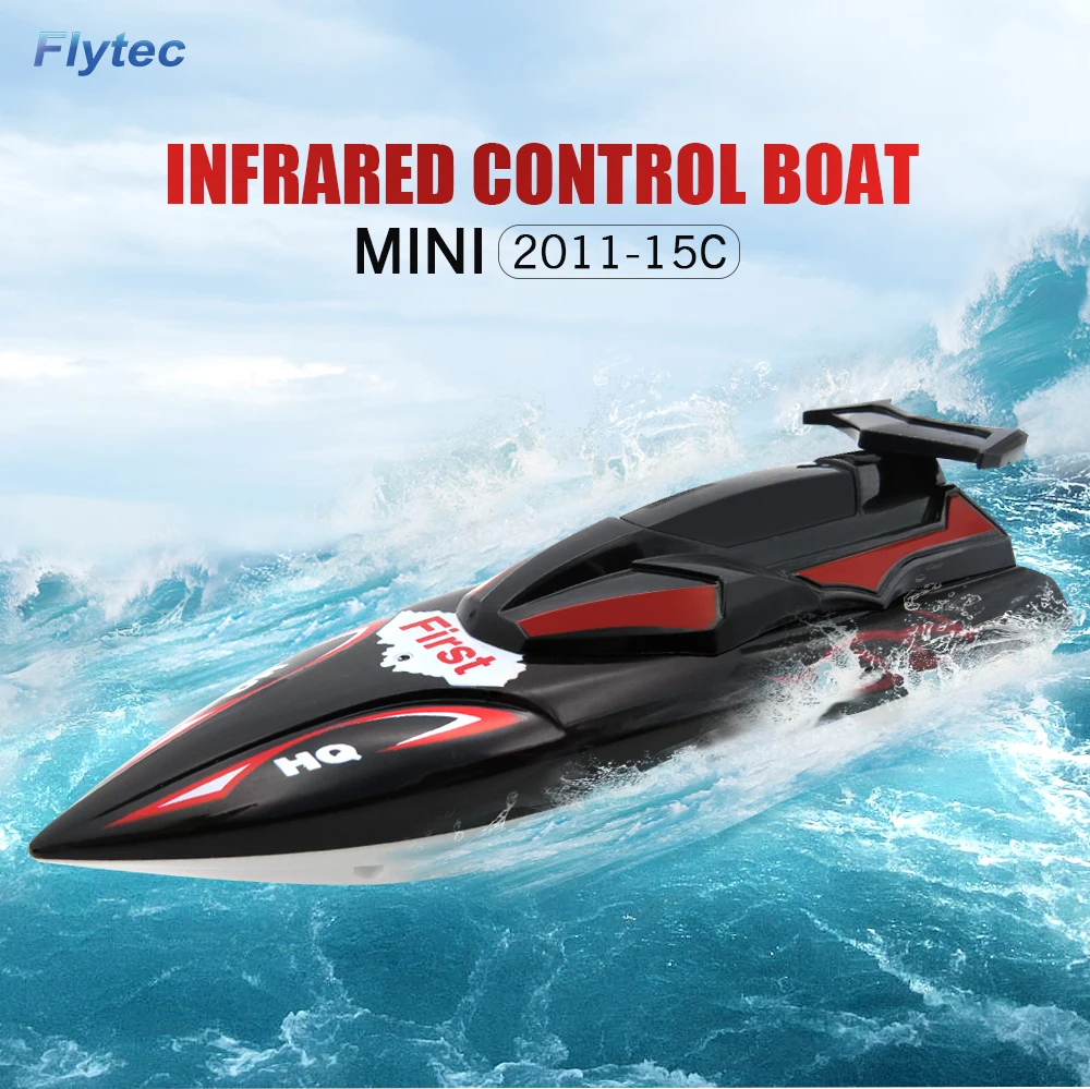 Flytec HQ2011-15C RC лодка 10 км/ч 27 МГц Мини Инфракрасные лодки на пульте управления